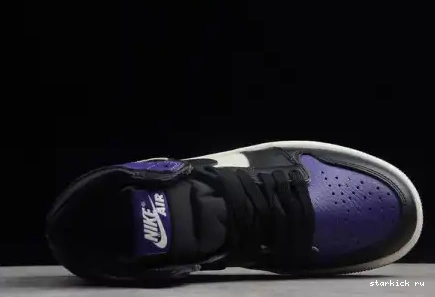 Air Purple' High OG 1 Retro 555088-501 Kids 'Court  555088-501 Kid Jordan 0515